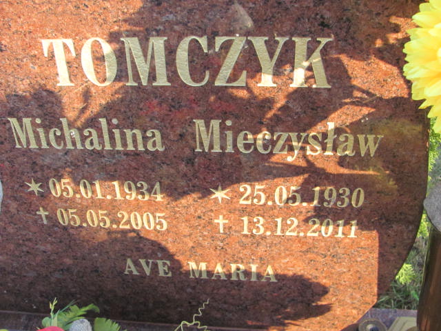 Mieczysław Tomczyk 1930 Głogów Gmina - Grobonet - Wyszukiwarka osób pochowanych