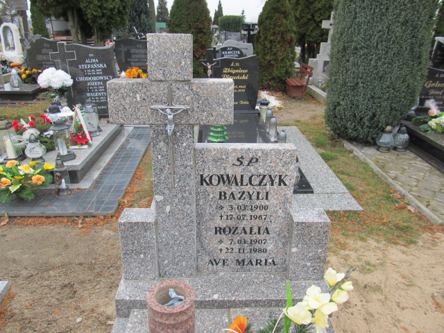 Rozalia Kowalczyk 1907 Głogów Gmina - Grobonet - Wyszukiwarka osób pochowanych